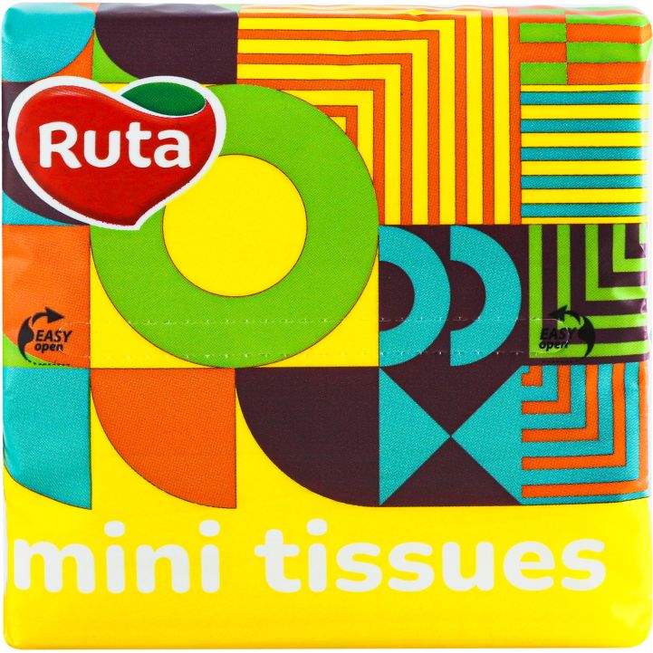 Хустинки носові Ruta Mini Tissues, двошарові, 150 шт. - фото 2