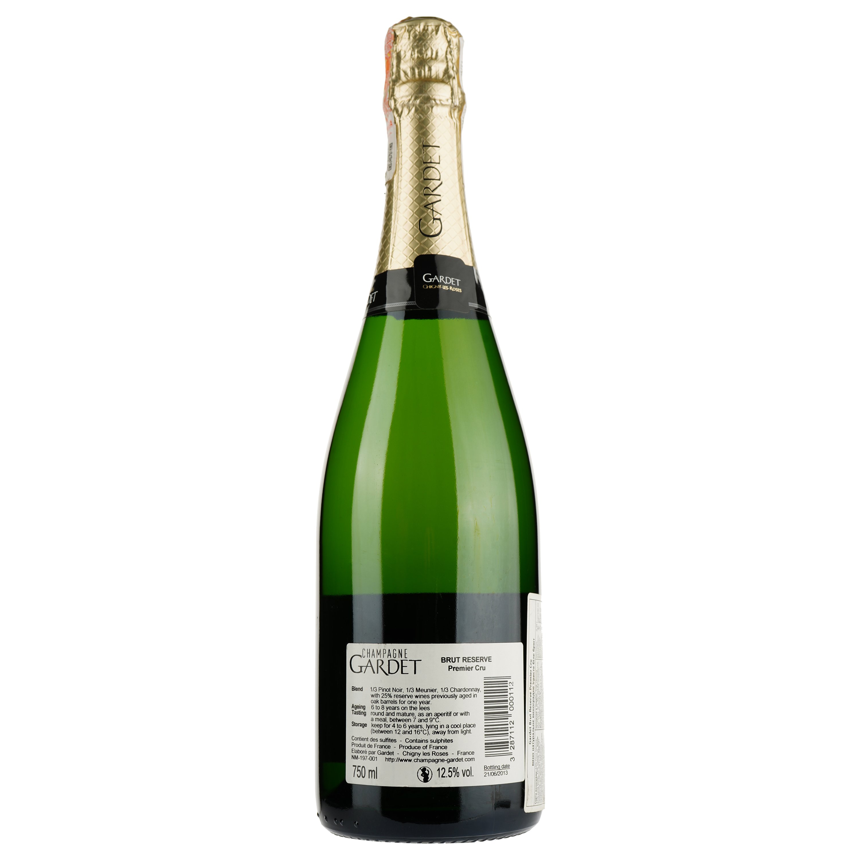 Шампанське Champagne Gardet Brut Reserve Premier Cru, біле, брют, 0,75 л - фото 2