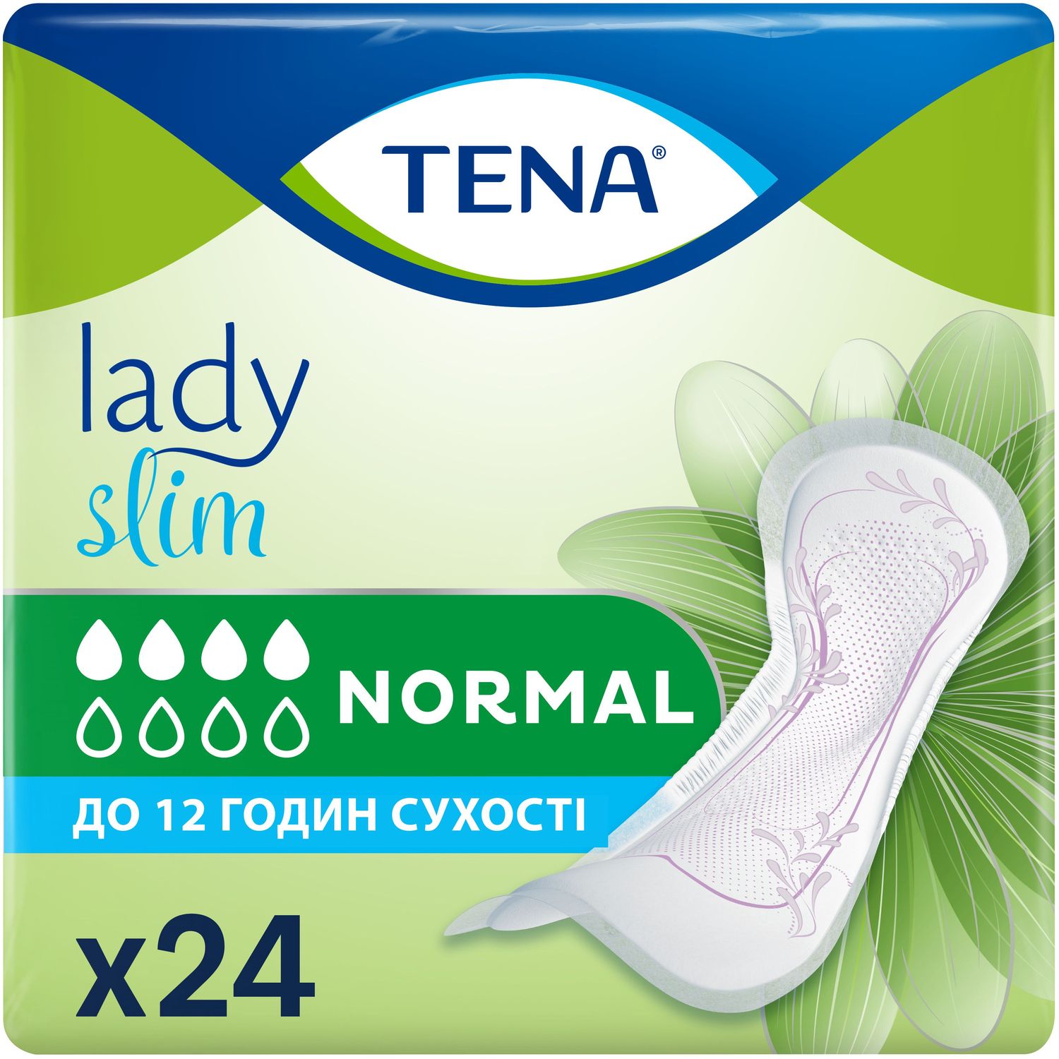 Урологічні прокладки Tena Lady Slim Normal, 24 шт. - фото 1