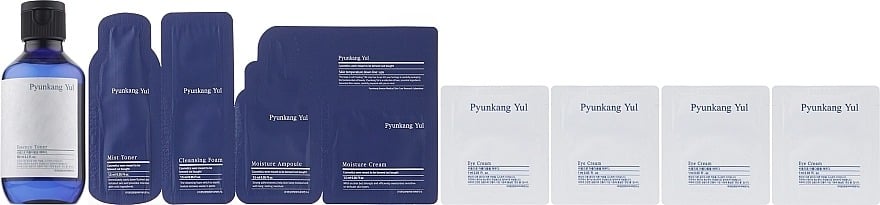Набір Pyunkang Yul: Тонер-есенція 200 мл + Міст-тонер для обличчя 1.5 мл + Пінка для вмивання 1.5 мл + Сироватка для обличчя 1.5 мл + Крем для обличчя 1.5 мл + Крем для шкіри навколо очей 6 мл (4 шт. по 1.5 мл) - фото 2