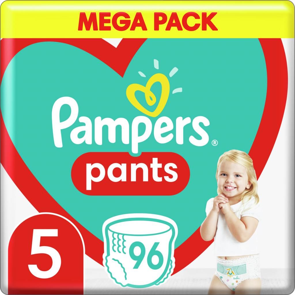Підгузники-трусики Pampers Pants Junior одноразові 5 (12-17 кг) 96 шт. - фото 1