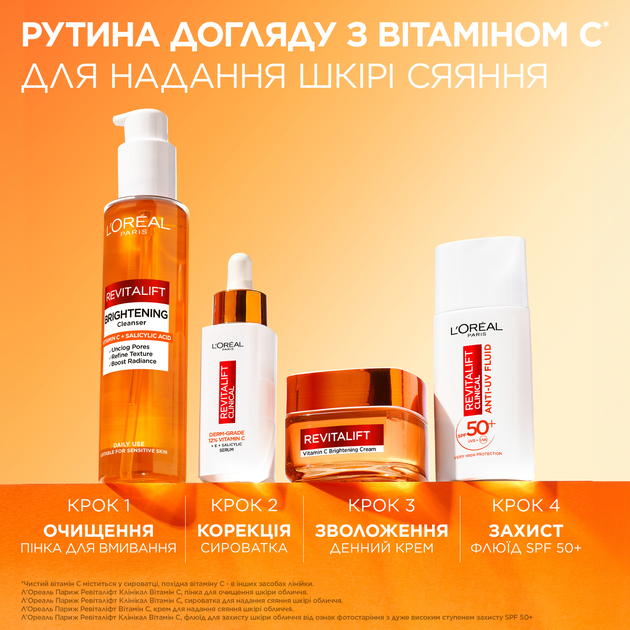 Крем L'Oreal Paris Skin Expert Revitalift Clinical для надання сяяння шкірі обличчя 50 мл - фото 8