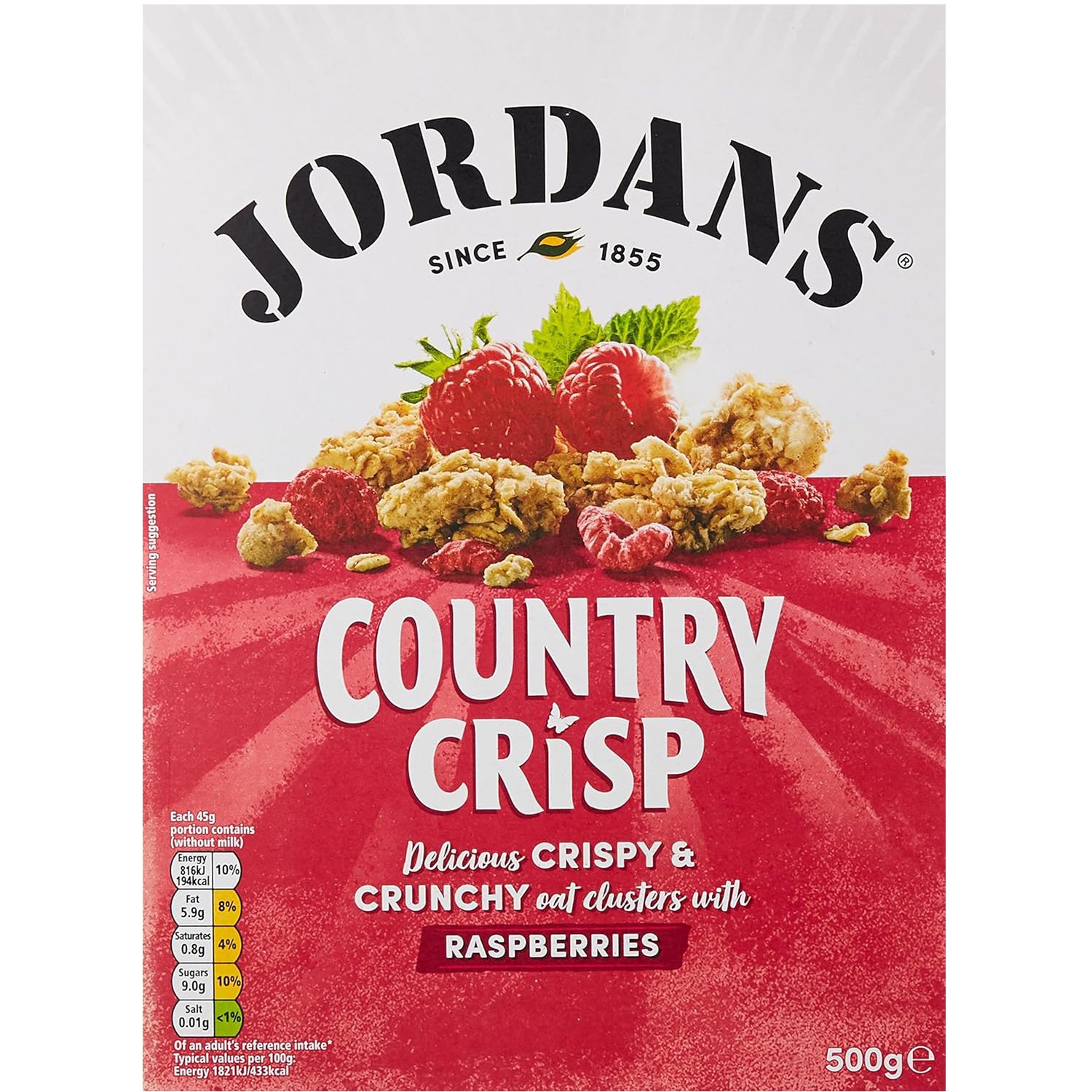 Кранчи Jordans Сountry Crisp с малиной 500 г - фото 1