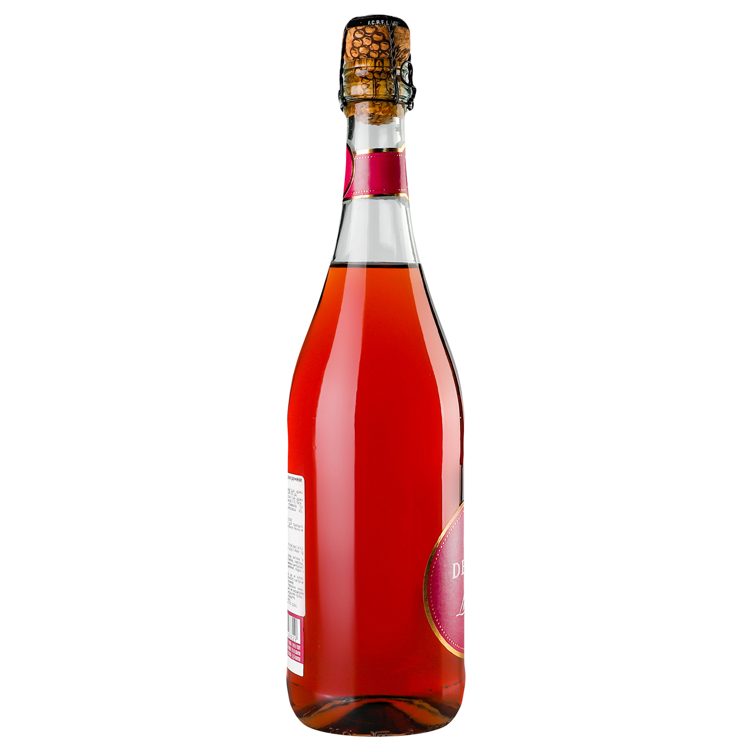 Вино ігристе Decordi Lambrusco Rosato Amabile, рожеве, напівсолодке, 8%, 0,75 л - фото 2