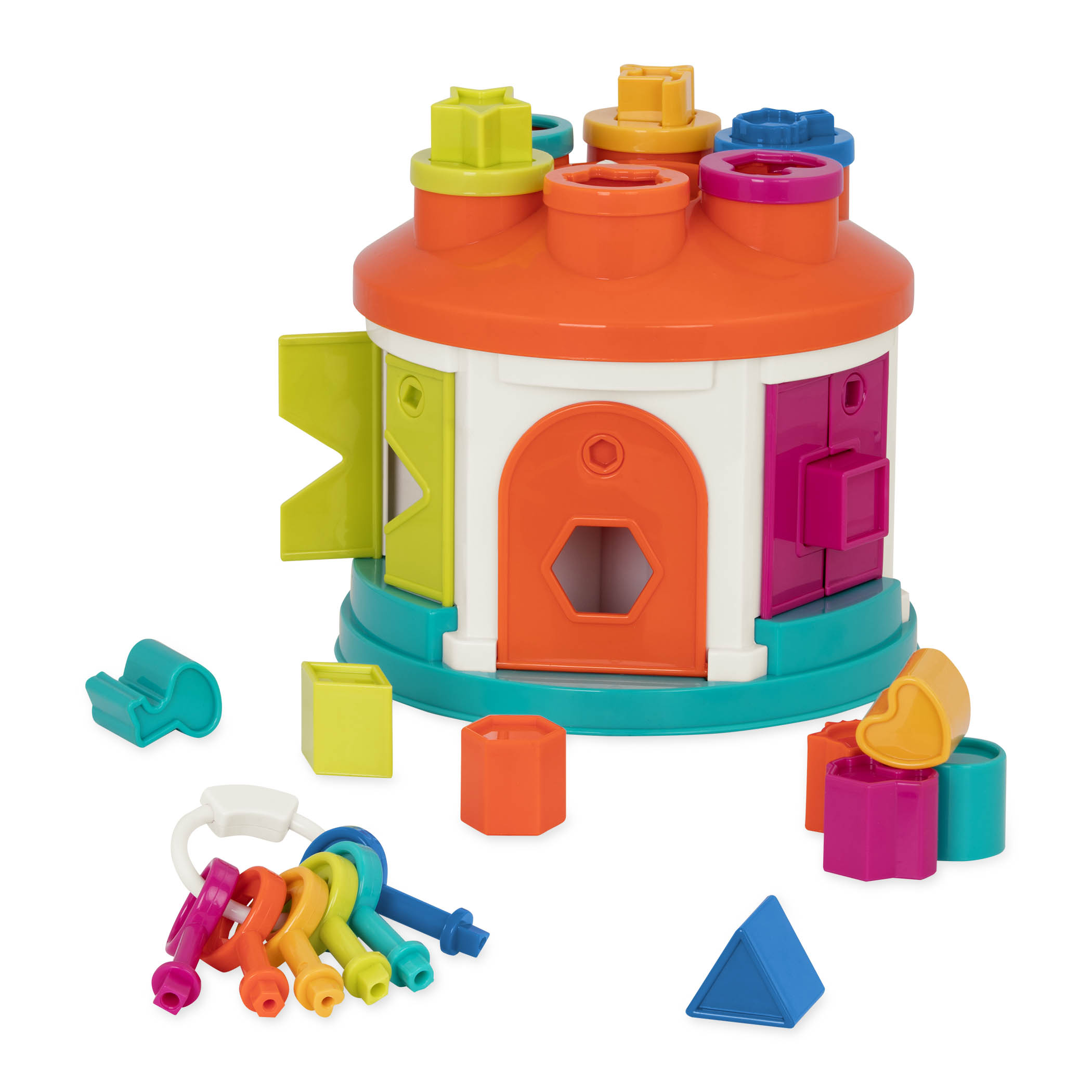 Розвиваюча іграшка-сортер Battat Розумний будиночок, 12 форм (BT2580Z) - фото 1