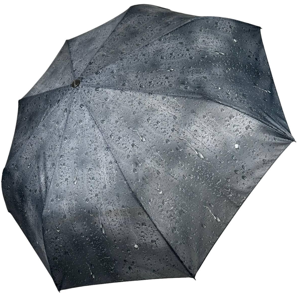 Женский складной зонтик полуавтомат Toprain 98 см серый - фото 1