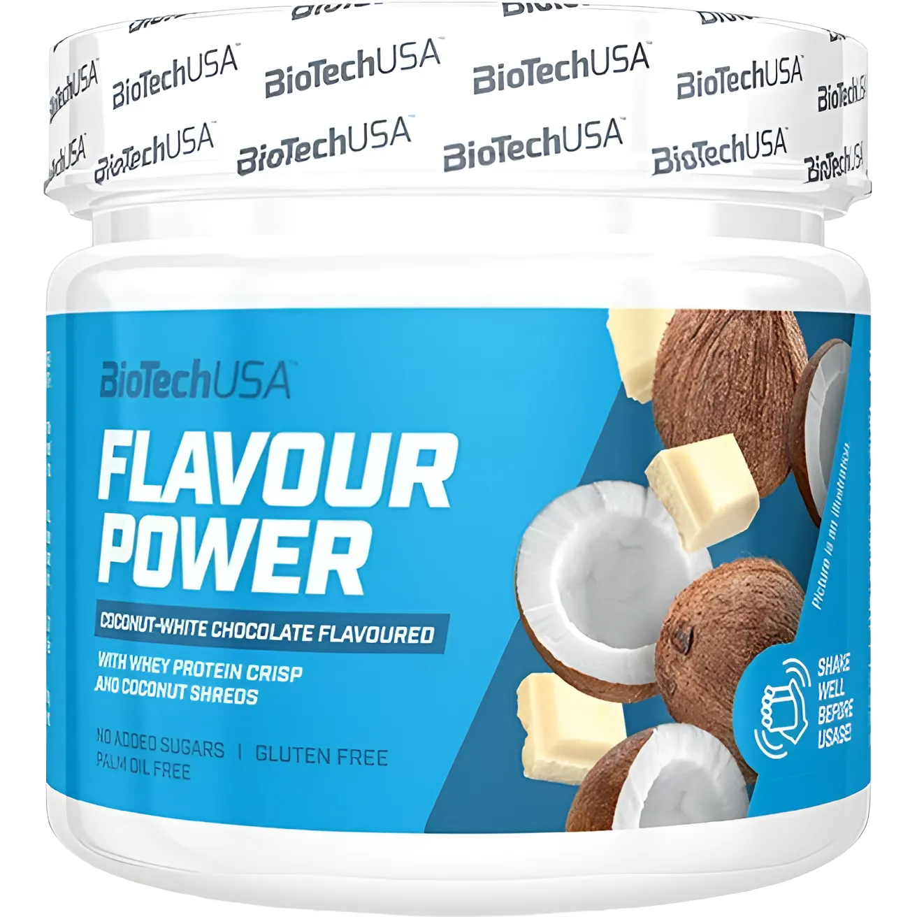 Підсолоджувач BiotechUSA Flavour Power Coconut-White chocolate 160 г - фото 1