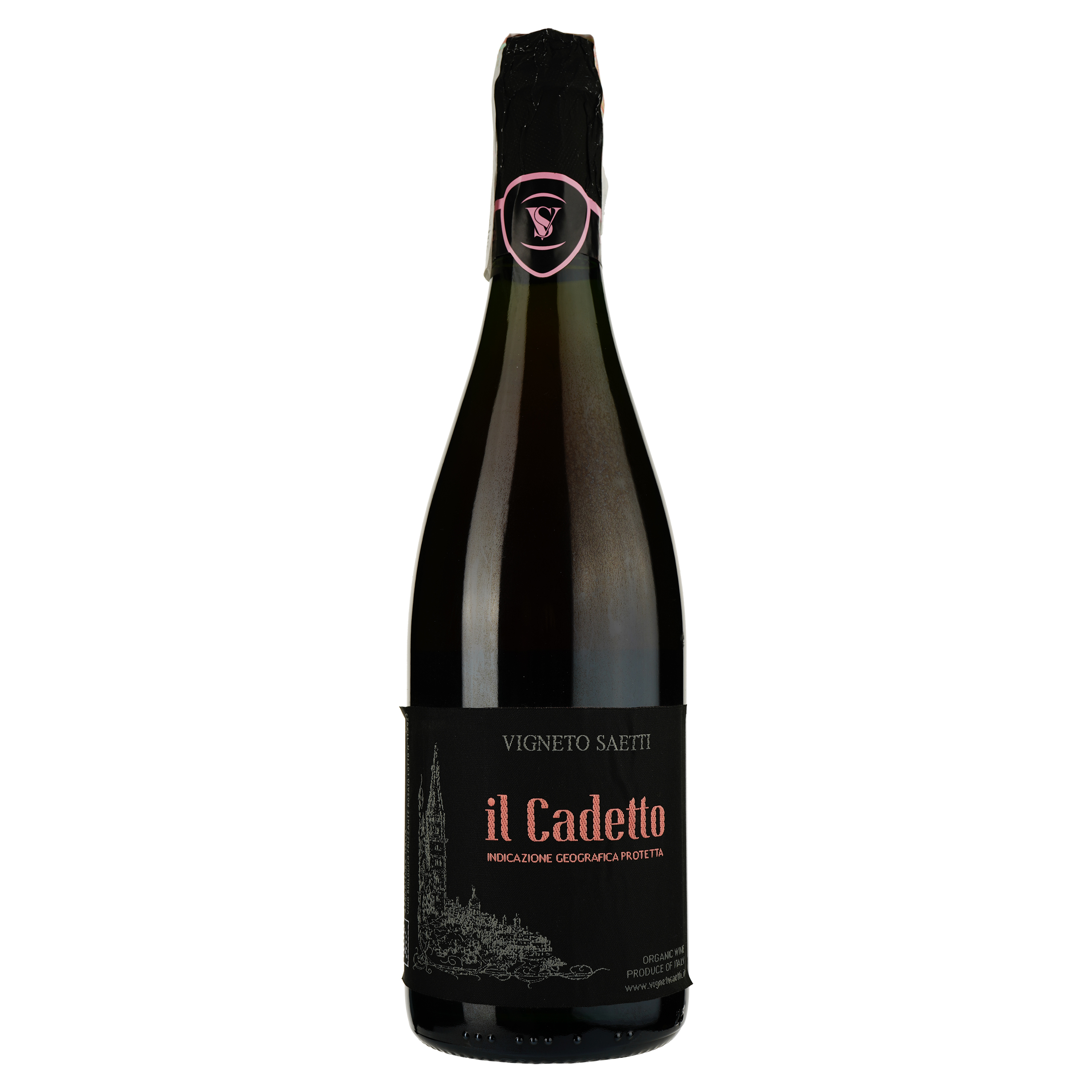 Игристое вино Vigneto Saetti Il Cadetto Rosao dell'Emilia розовое брют 0.75 л - фото 1