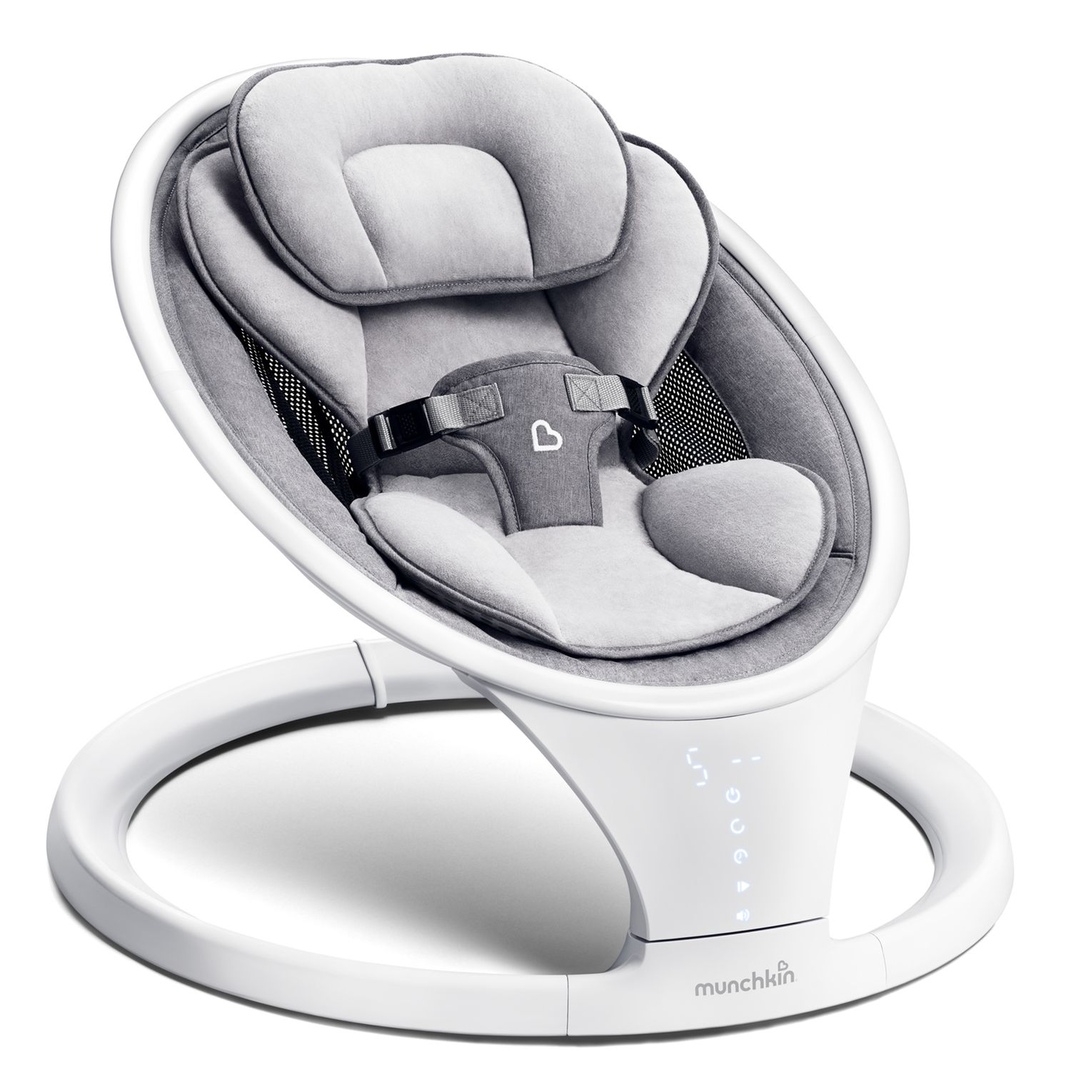 Заколисуючий центр Munchkin Baby Swing з функцією Bluetooth сірий (9029001) - фото 2