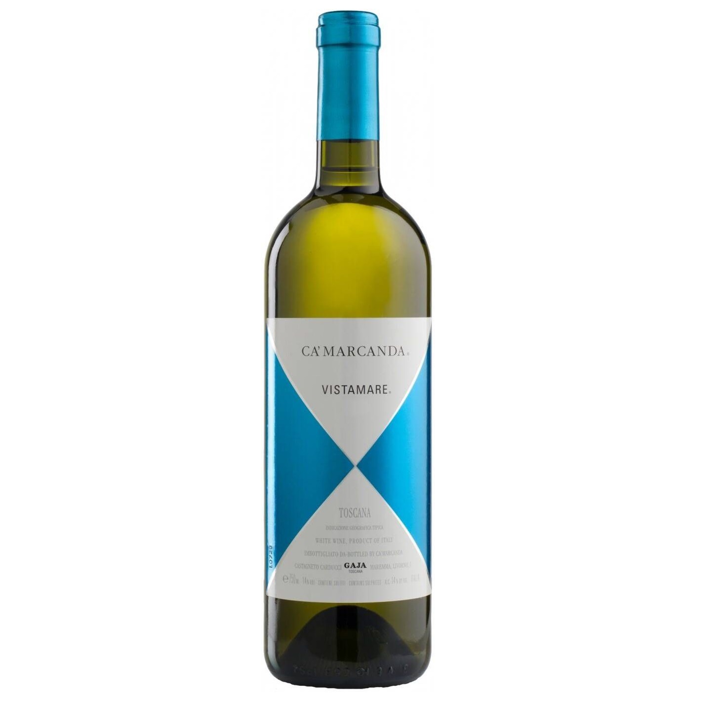 Вино Ca' Marcanda Vistamare 2021, белое, сухое, 0,75 л (R2160) - фото 1