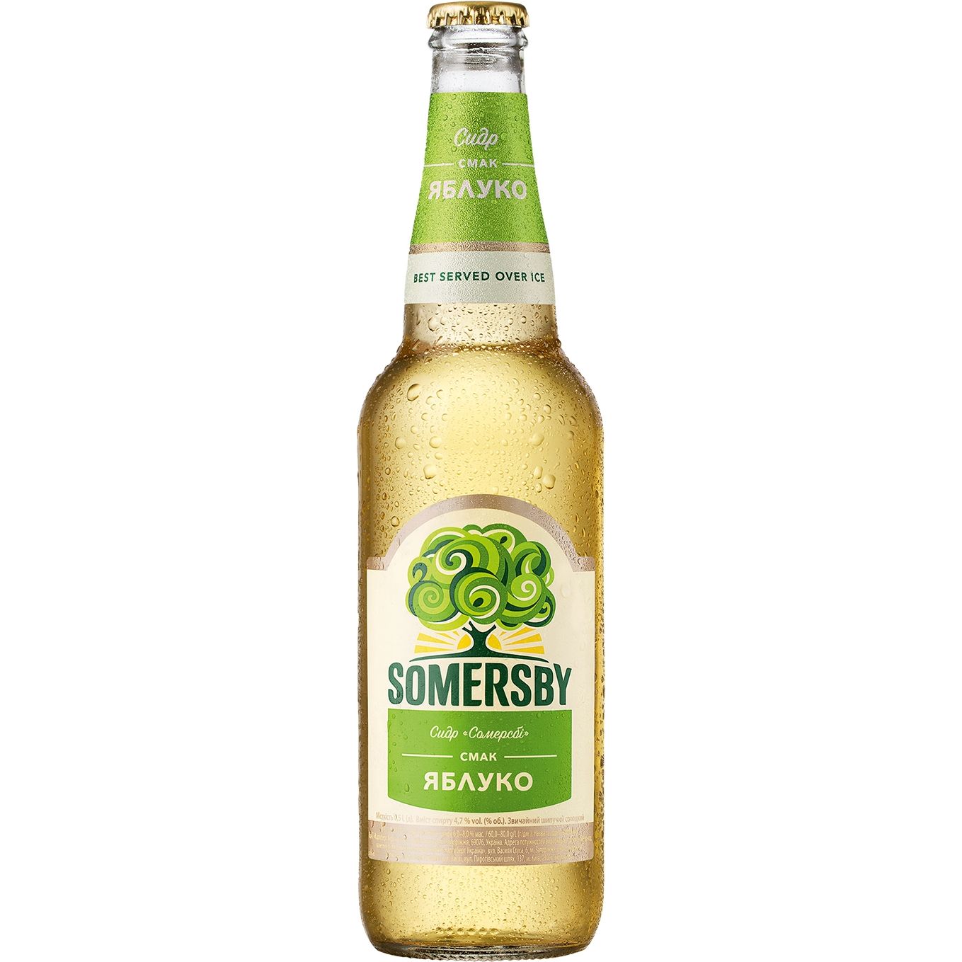 Сидр Somersby Яблуко, 4,7%, 0,5 л - фото 1