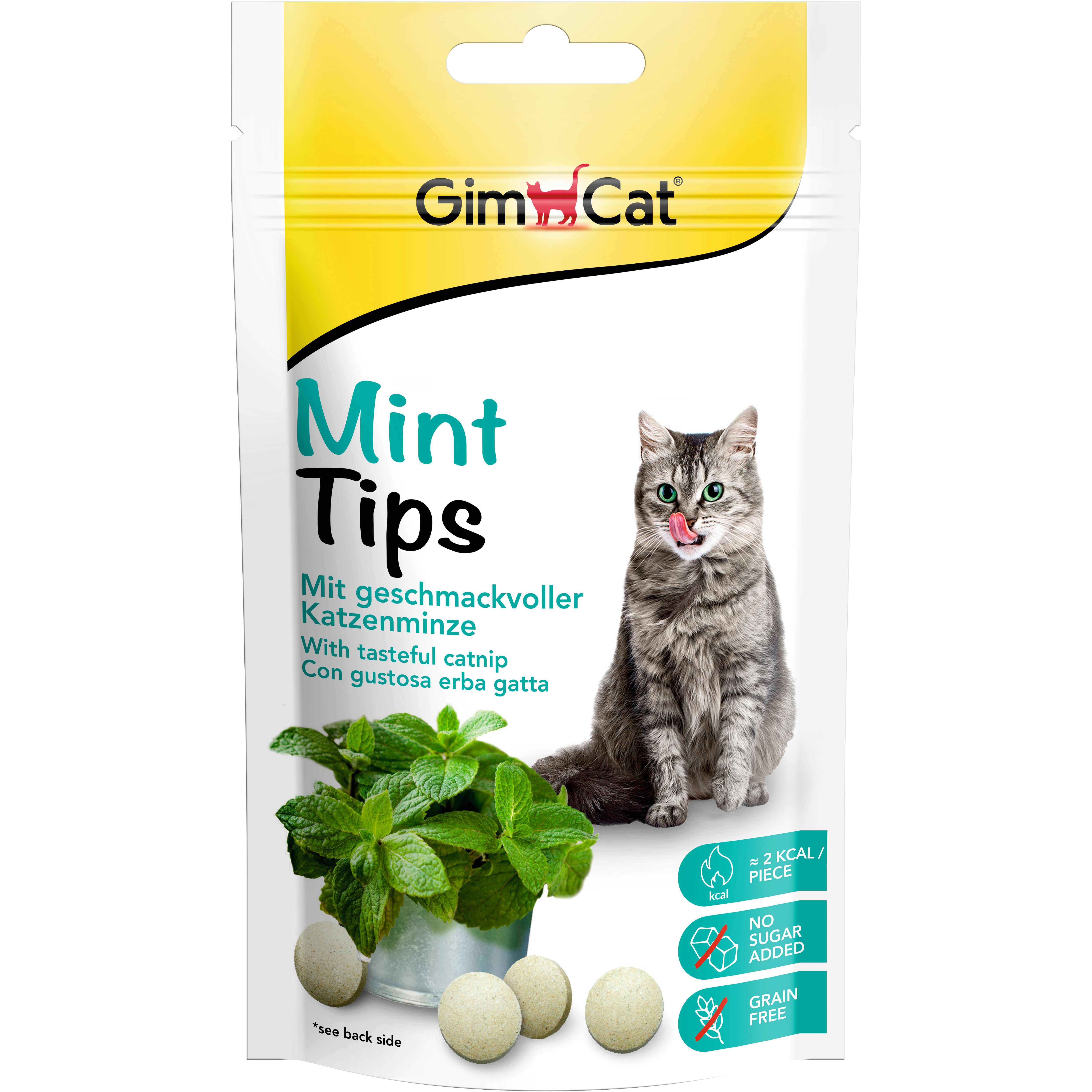 Лакомство для кошек GimCat Cat-Mintips витаминизированное с кошачьей мятой 40 г (G-418742) - фото 1