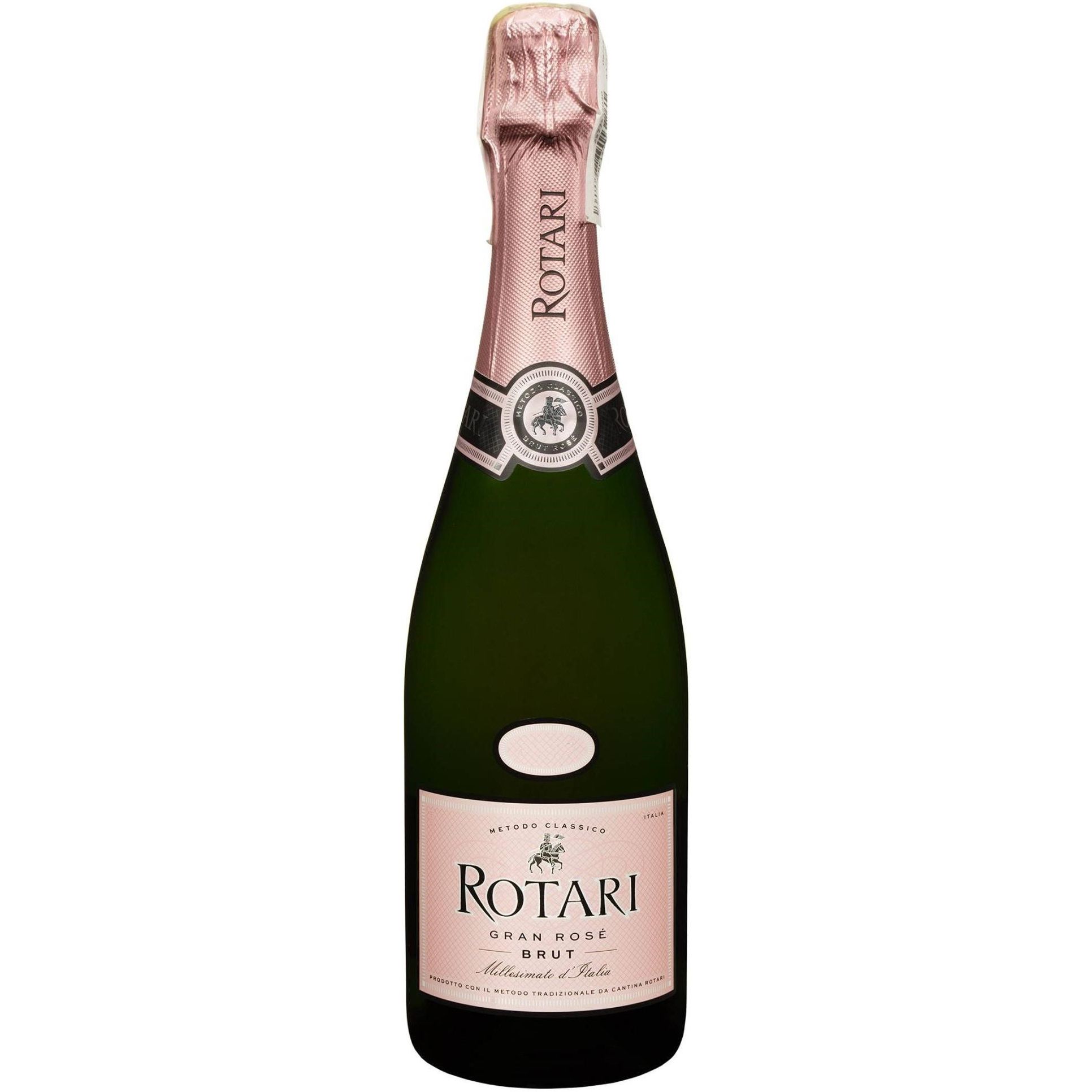 Вино ігристе Rotari Gran Rose Brut рожеве сухе 0.75 л - фото 1