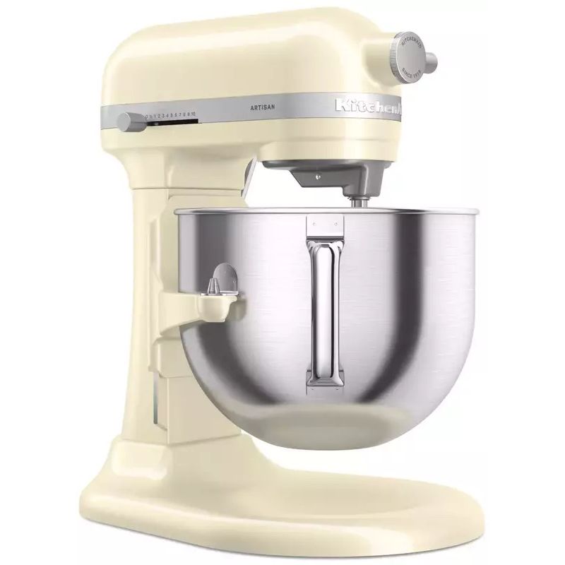 Планетарний міксер KitchenAid Artisan з підйомною чашею 6.6 л кремовий (5KSM70SHXEAC) - фото 3