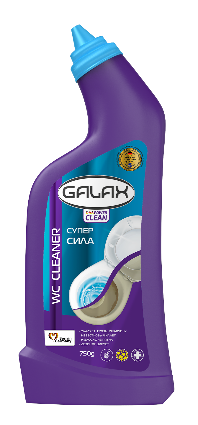 Фото - Средство для ванн и туалета GALAX Засіб для чищення унітазу  das Power Clean, 750 мл  (724441)