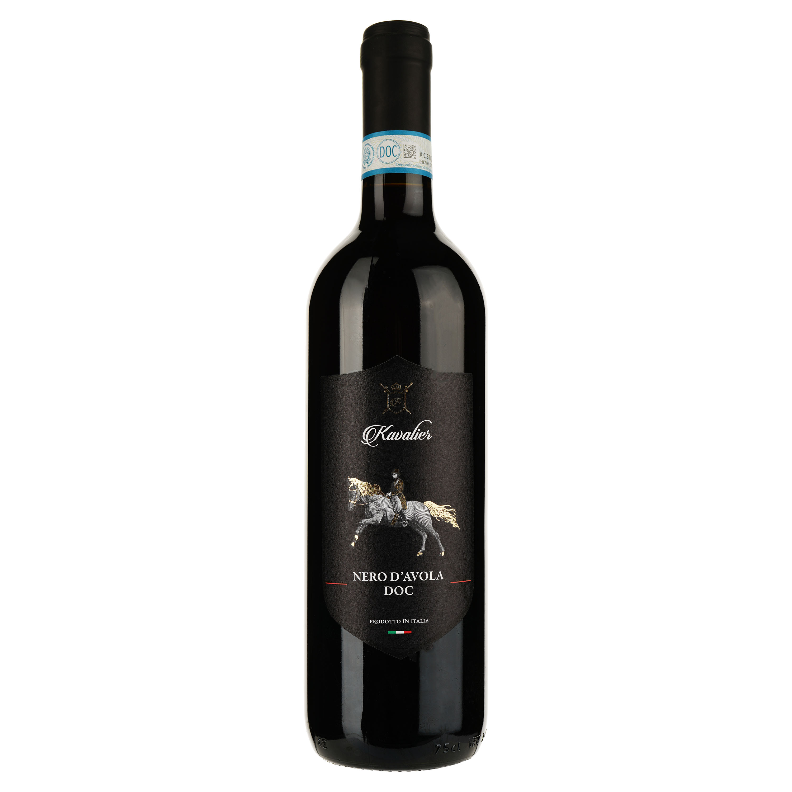 Вино Kavalier Sicilia Nero Davola, червоне, сухе, 0,75 л - фото 1