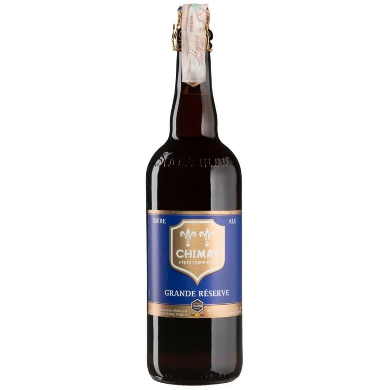 Пиво Chimay Grande Reserve, светлое, нефильтрованное, 9%, 0,75 л - фото 1