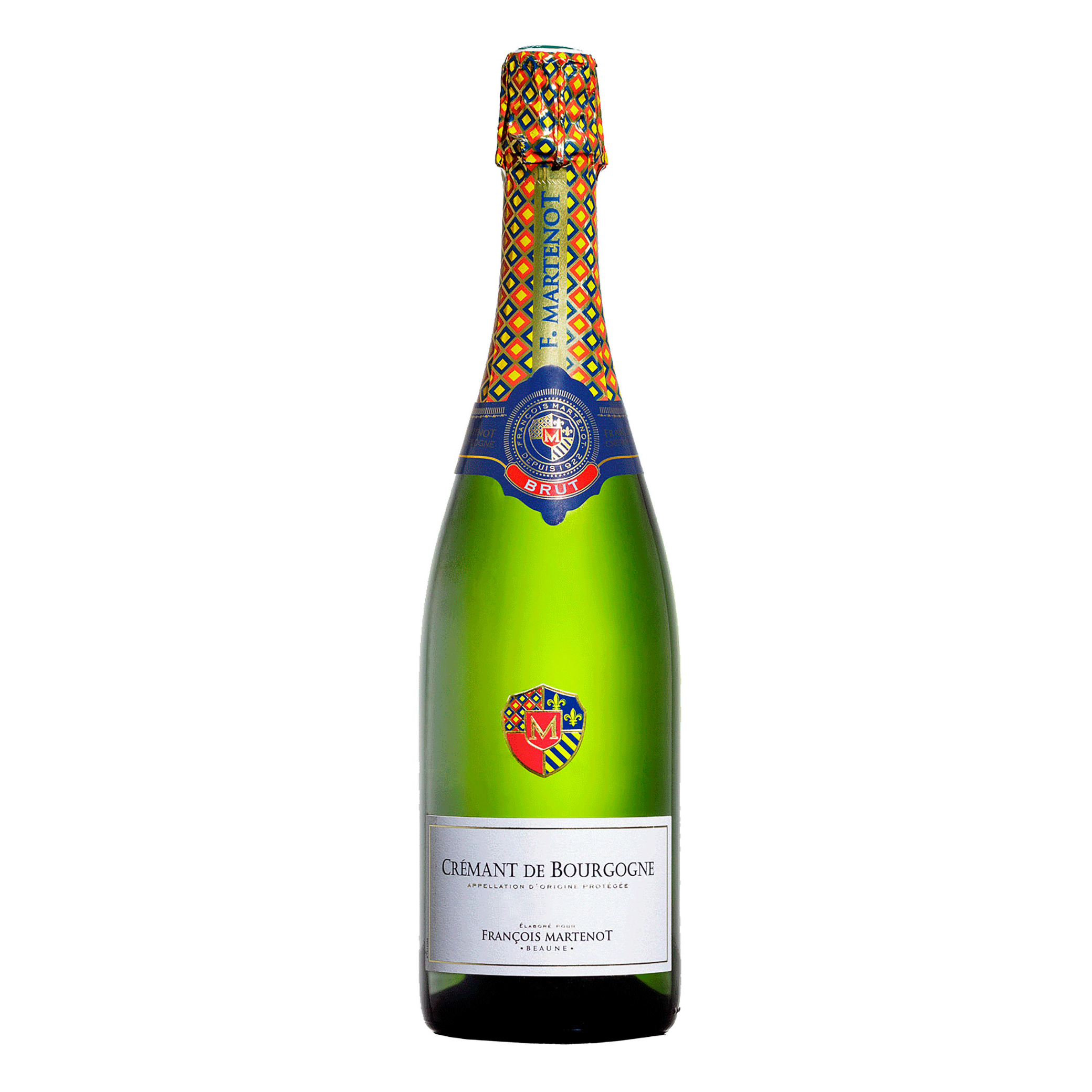 Вино игристое Francois Martenot Cremant de Bourgogne Brut, белое, брют, 12%, 0,75 л - фото 1