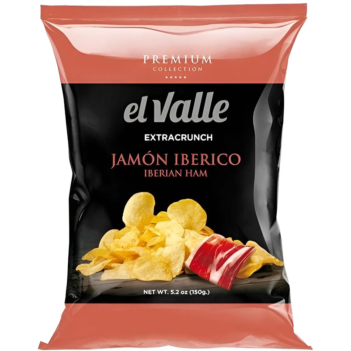Картопляні чипси El Valle Jamоn Iberico Premium Collection 150 г - фото 1