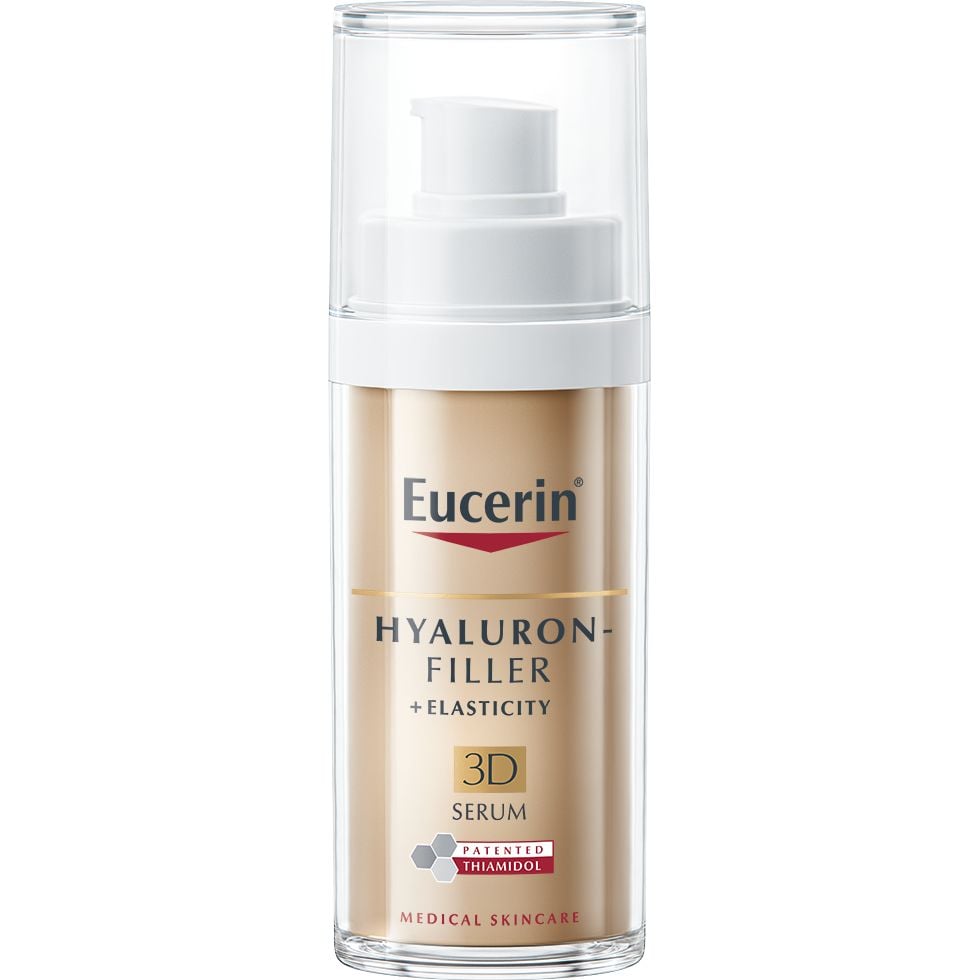 Потрійна сироватка Eucerin Hyaluron-Filler+Elasticity 3D для біоревіталізації та підвищення пружності шкіри, 30 мл - фото 1