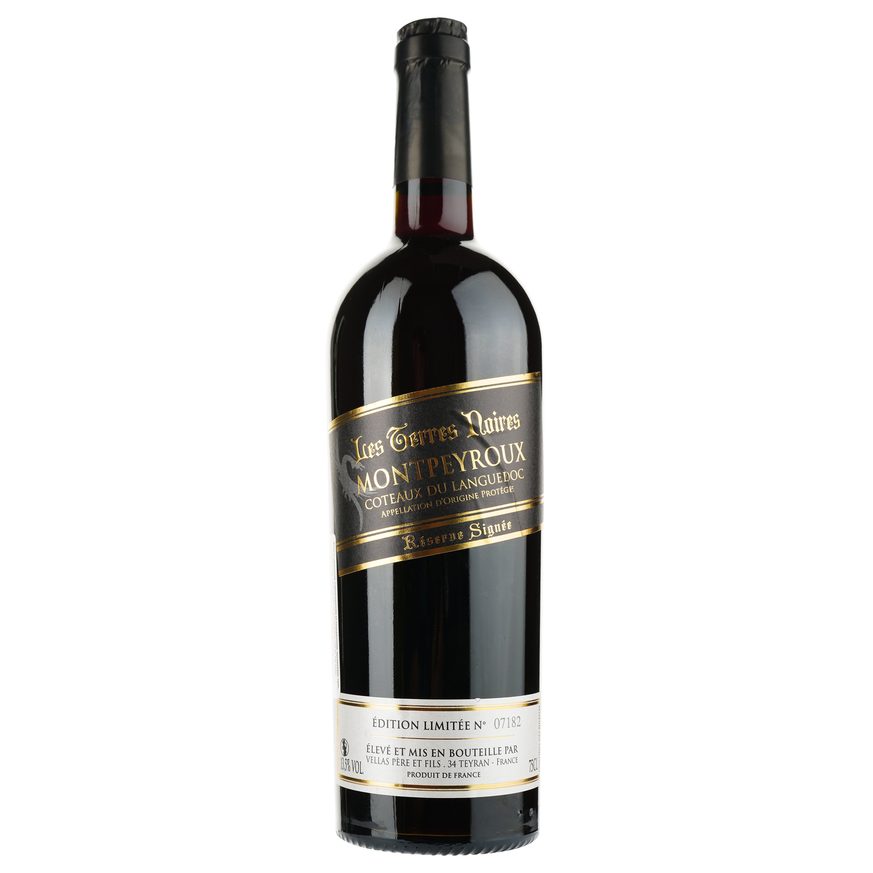 Вино Les Terres Noires 2019 AOP Montpeyroux, красное, сухое, 0,75 л - фото 1