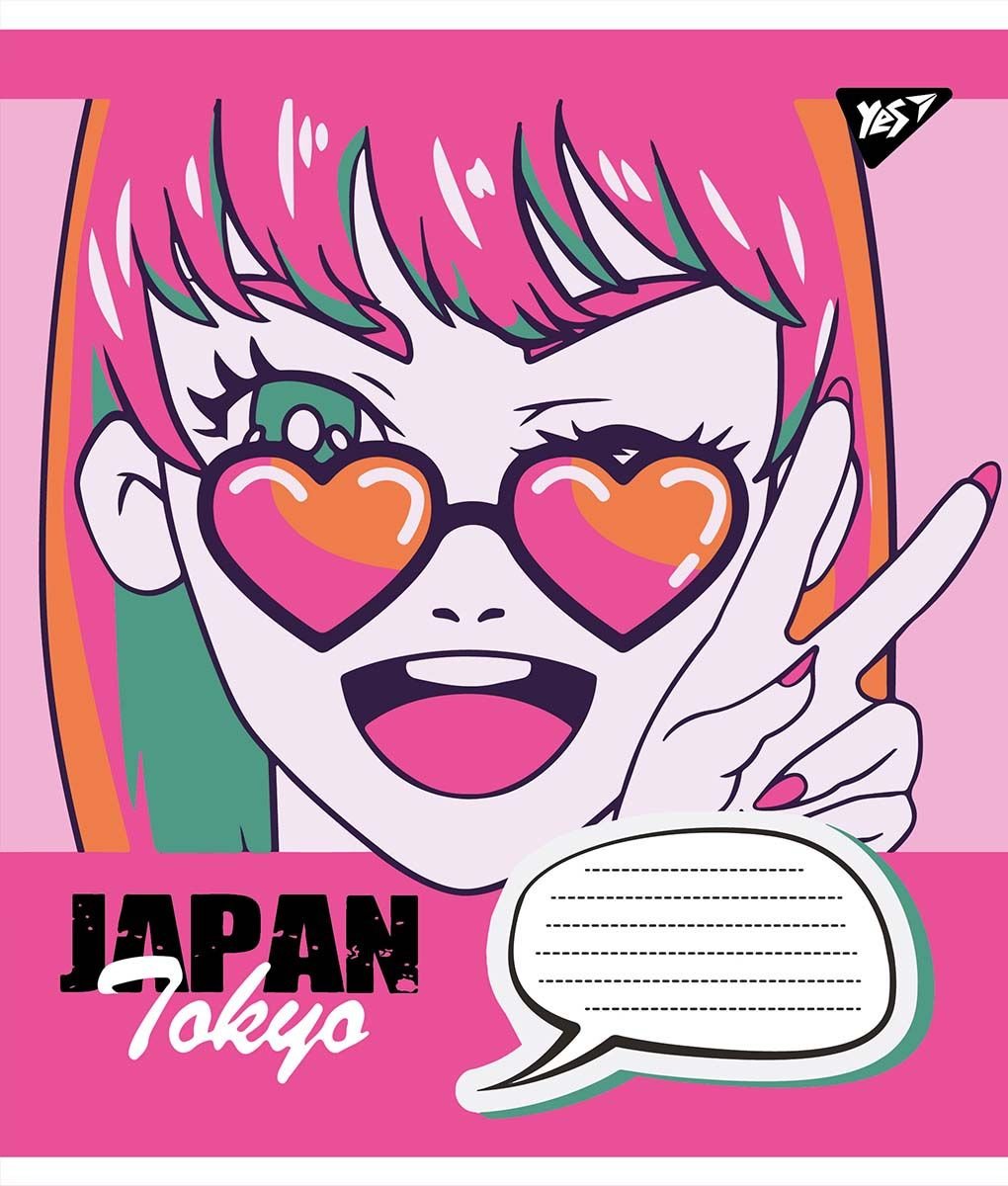 Набір зошитів Yes Japan Tokyo, в клітинку, 18 аркушів, 25 шт. (766327) - фото 5