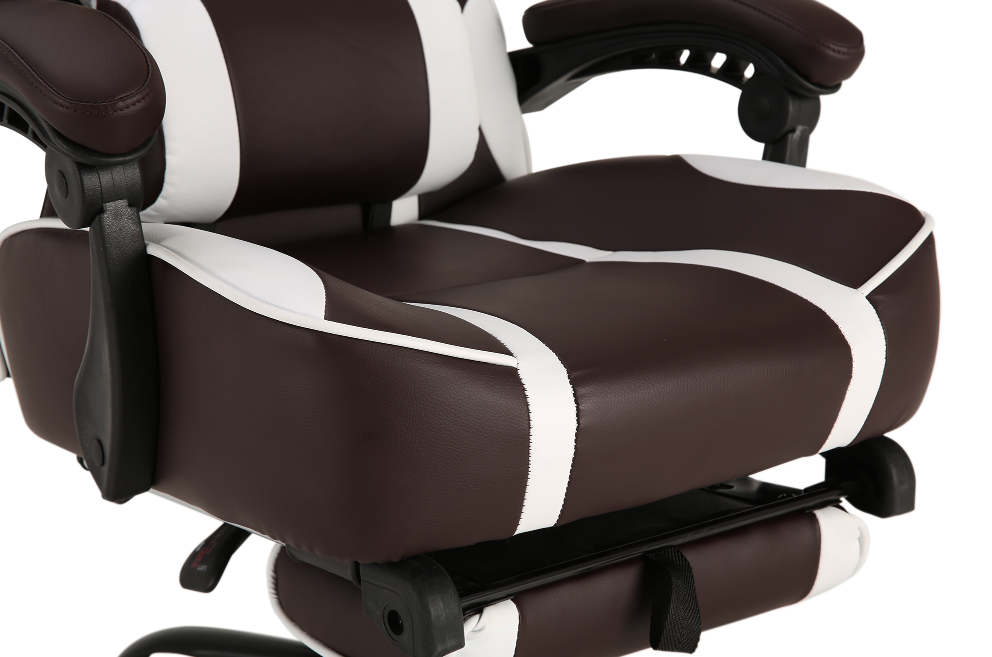 Геймерское кресло GT Racer коричневое с белым (X-2748 Dark Brown/White) - фото 7