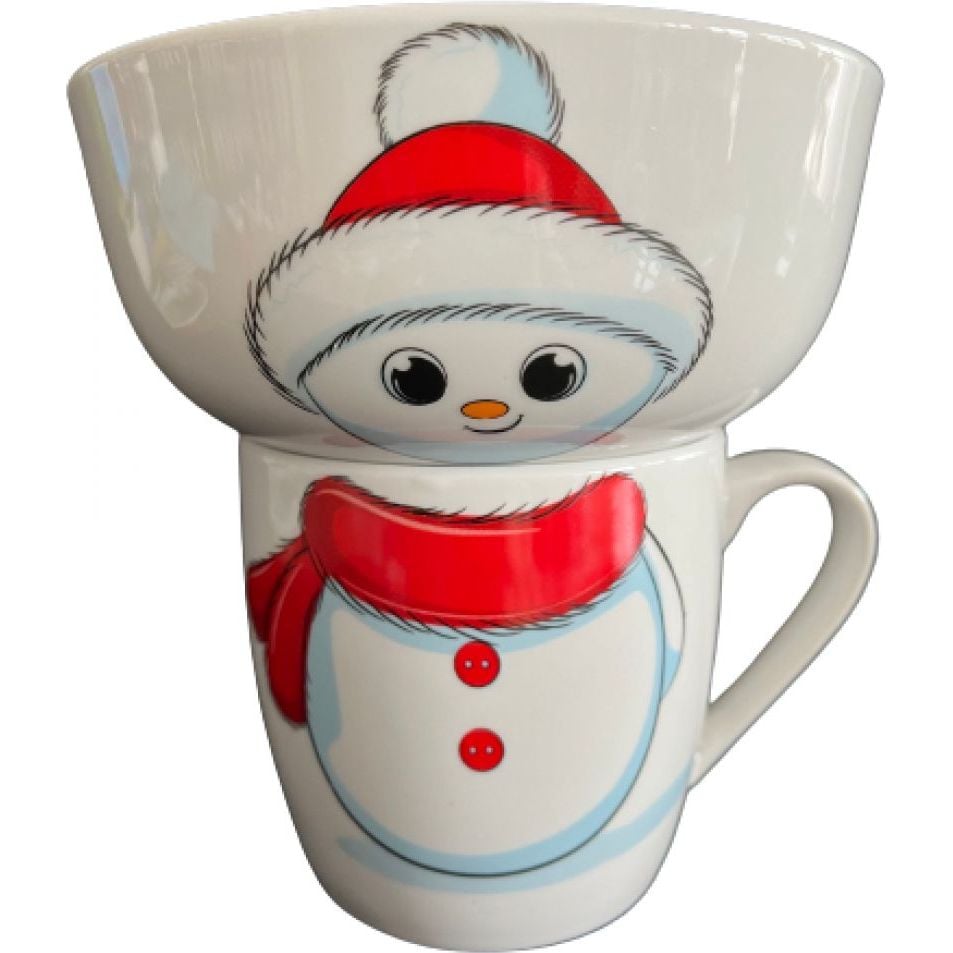 Набор детской посуды Limited Edition Snowman 2 предмета (YF6040) - фото 1