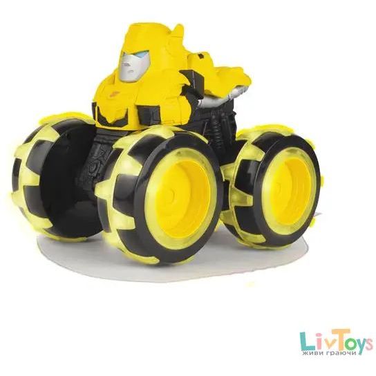 Игрушечная машинка John Deere Kids Monster Treads Бамблби с большими светящимися колесами (47422) - фото 4