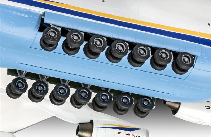 Сборная модель Revell Грузовой самолет Antonov АН-225 Мрия, уровень 5, масштаб 1:144, 203 детали (RVL-04958) - фото 7
