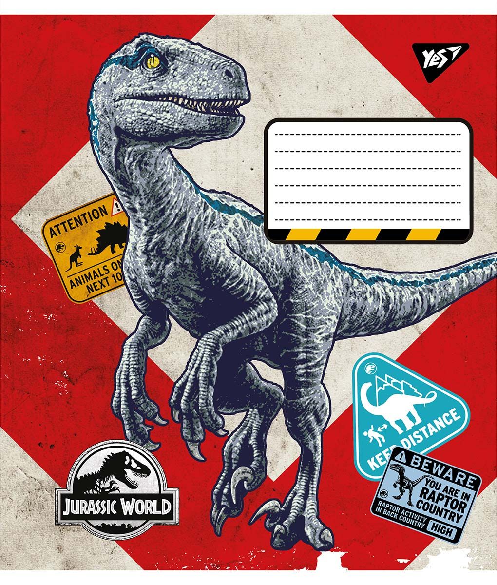 Набор тетрадей Yes Jurassic world, в клетку, 18 листов, 25 шт. (766328) - фото 2
