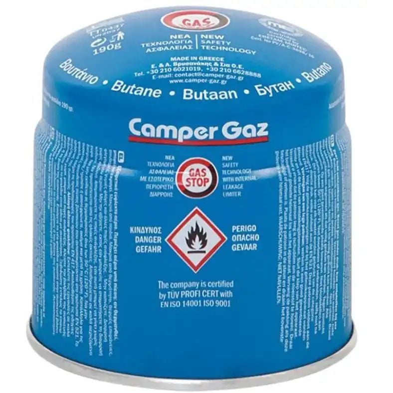 Картридж газовий Camper Gaz Gas Stop, 190 г (401082) - фото 1