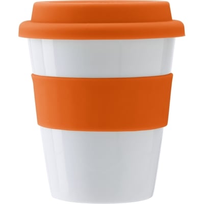 Чашка Voyager, 350 мл, білий з оранжевим (V9470-07) - фото 1