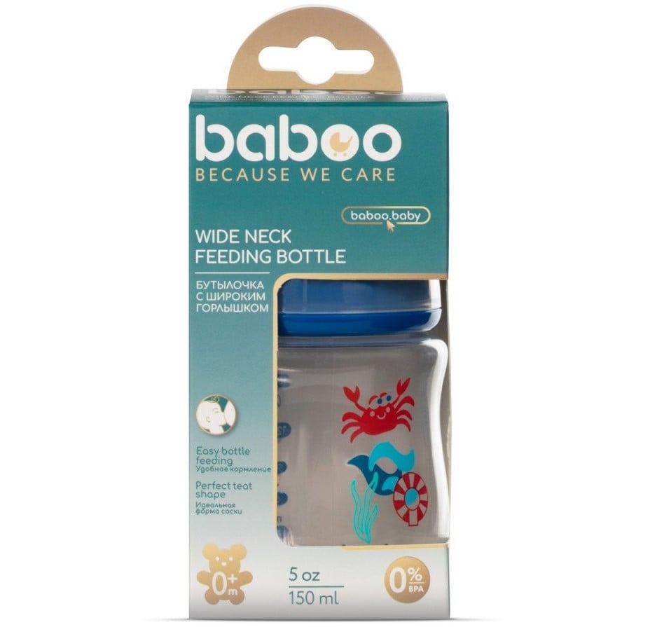 Пляшечка для годування Baboo Морський краб, 150 мл (90405) - фото 4