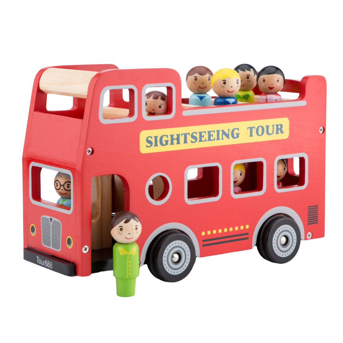 Игрушечный экскурсионный автобус New Classic Toys с фигурками (11970) - фото 1