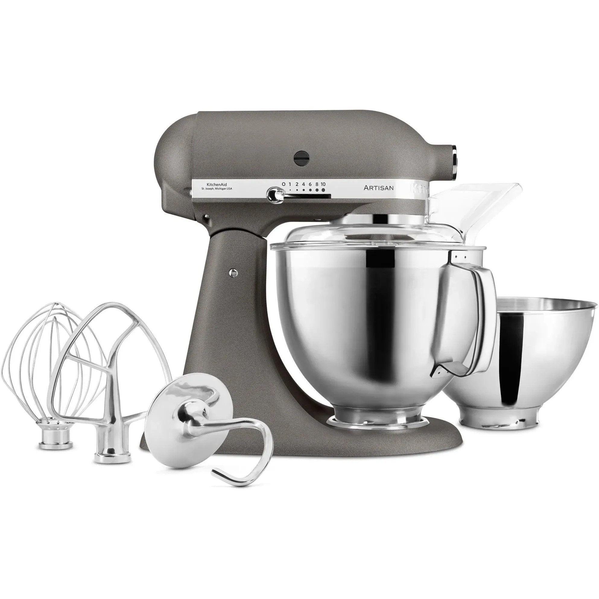 Планетарний міксер KitchenAid Artisan 4.8 л сірий (5KSM185PSEGR) - фото 6