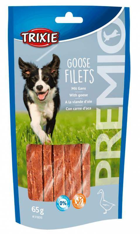 Ласощі для собак Trixie Premio Goose Filets, з філе гусака, 65 г - фото 1