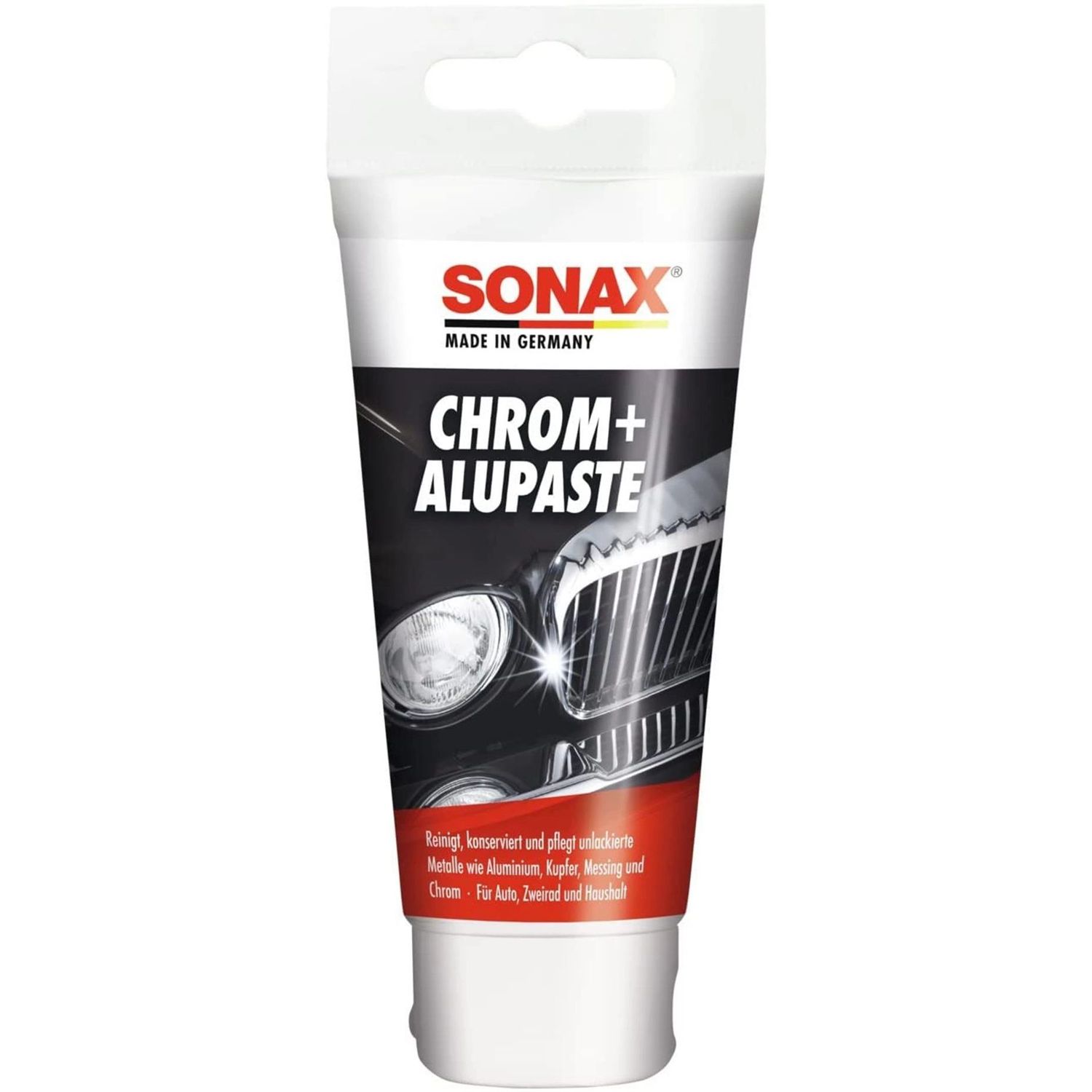 Паста для очищення хрома і алюмінію Sonax Chrome Alupaste, 75 мл - фото 1