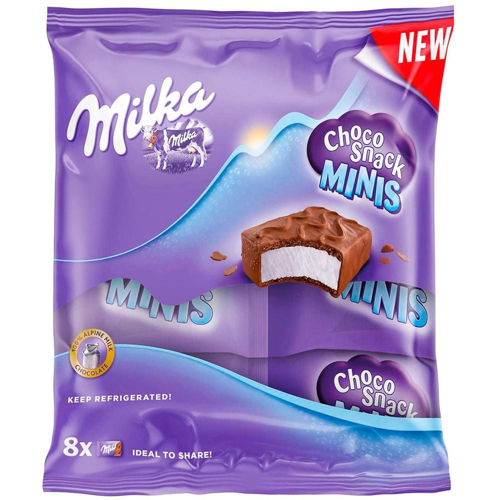 Тістечка бісквітні Milka Choco Snack Minis 128 г (913193) - фото 1