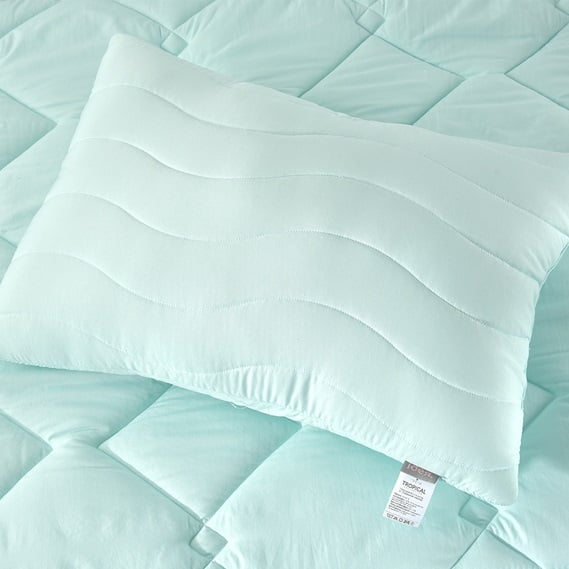 Одеяло с подушками Ideia Tropical, 220х200 см, ментоловое (8-32436) - фото 2
