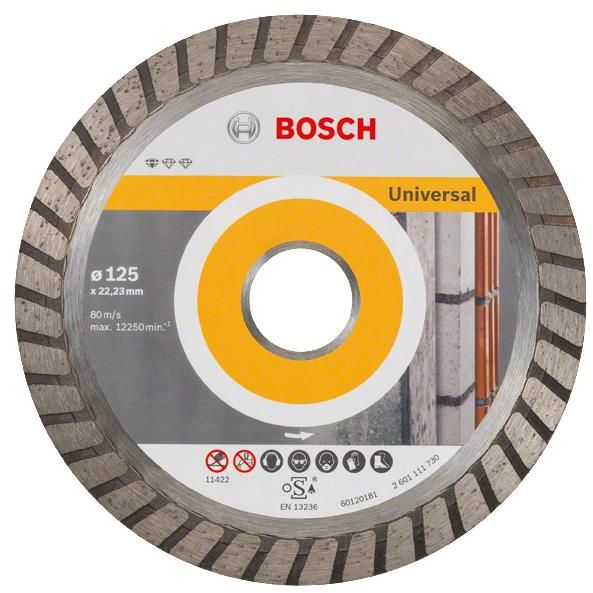 Диск алмазный Bosch Standard for Universal Turbo 125х22.23 мм (2.608.602.394) - фото 1