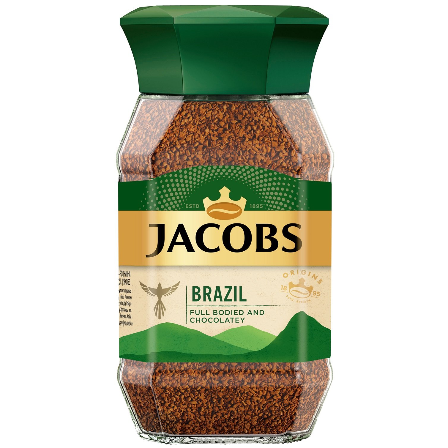 Кава розчинна Jacobs Brazil, 95 г (852904) - фото 1