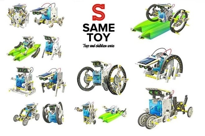 Робот-конструктор Same Toy 14в1 Мультибот на сонячній батареї (214UT) - фото 2