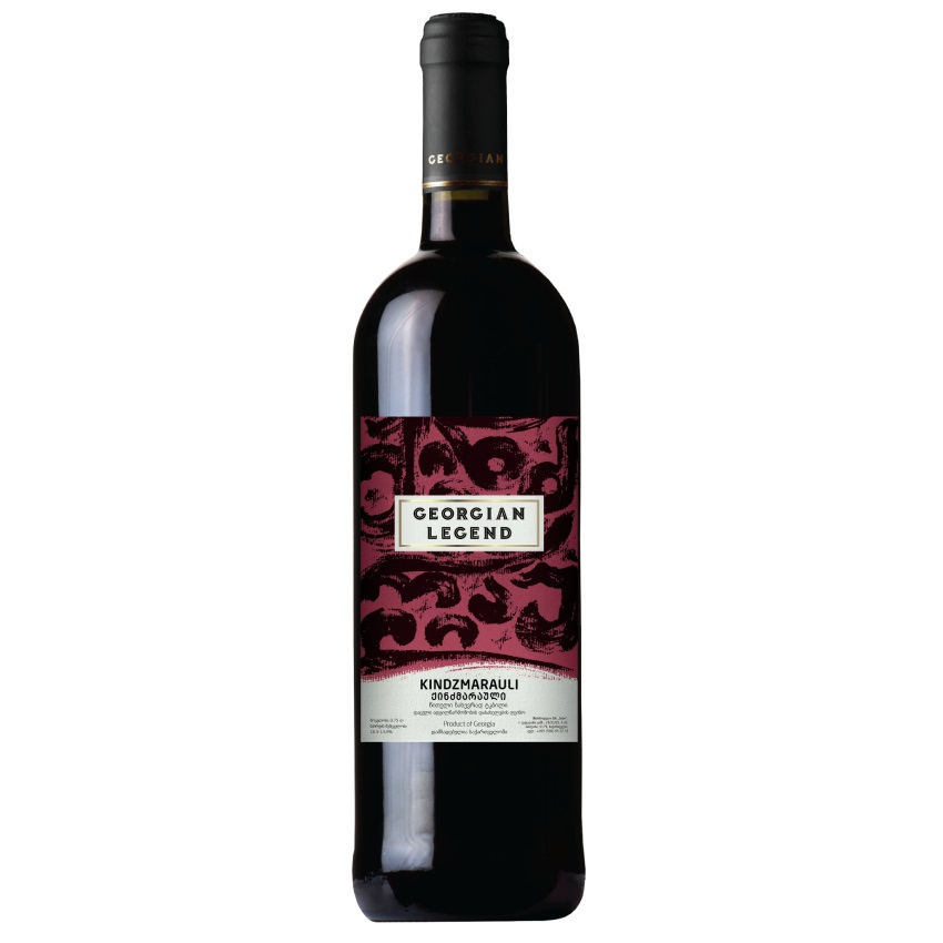 Вино Georgian Legend Кіндзмараулі, червоне, напівсолодке, 11-13%, 0,75 л - фото 1