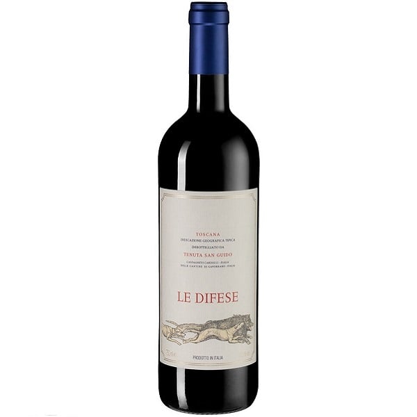 Вино Tenuta San Guido Le Difese, червоне, сухе, 14%, 0,75 л - фото 1