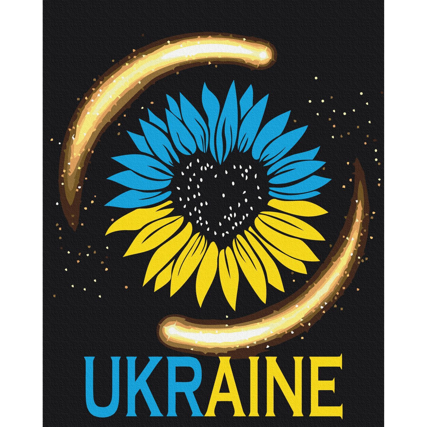 Картина за номерами ZiBi Patriot Kids Line Моя Україна-мій всесвіт 40х50 см (ZB.64073) - фото 1