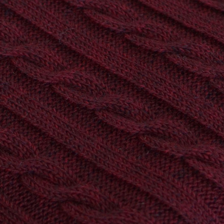Плед Прованс Soft Косы, 180х140 см, цвет бордо (11679) - фото 3
