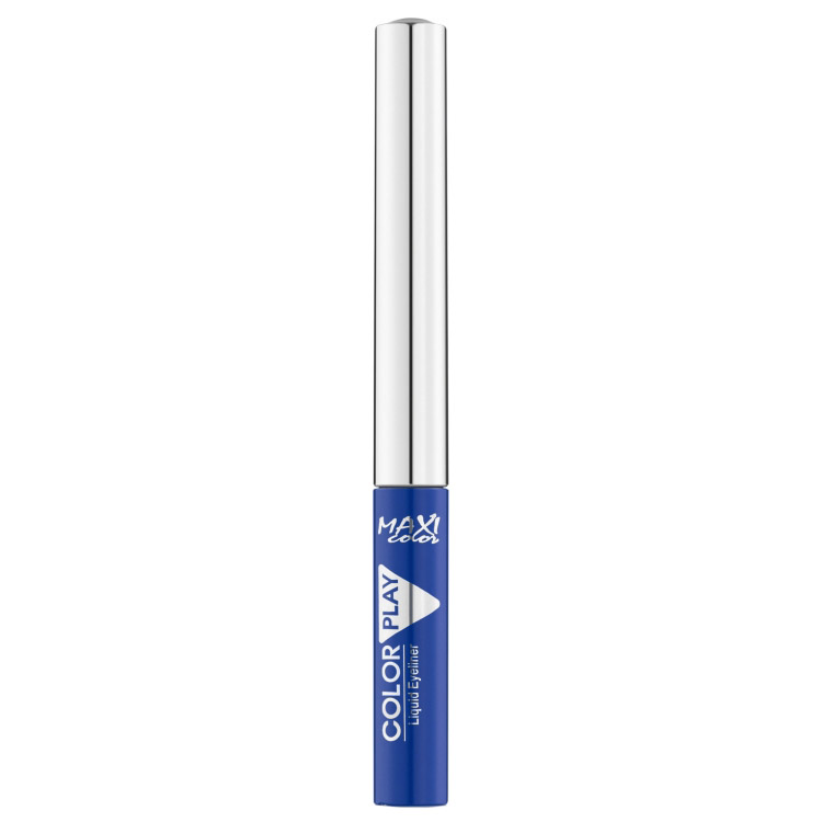 Подводка для глаз Maxi Color Color Play Liquid Eyeliner жидкая 02 синяя 3.5 мл - фото 1