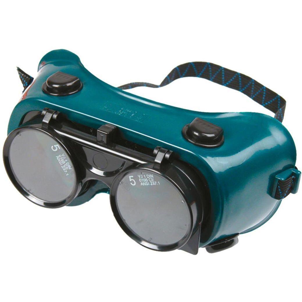 Очки защитные газосварочные Topex с откидным затемненным стеклом (82S105) - фото 1