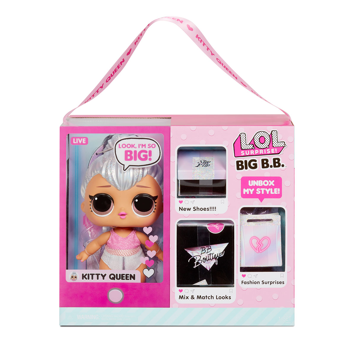 Ігровий набір з мега-лялькою L.O.L. Surprise Big B.B.Doll Королева Кітті (573074) - фото 12